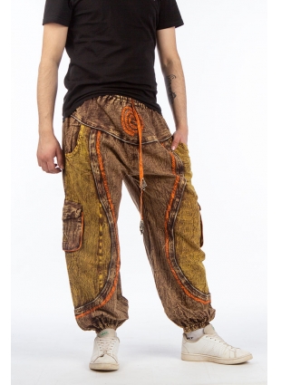 Плотные брюки Изгиб коричневые