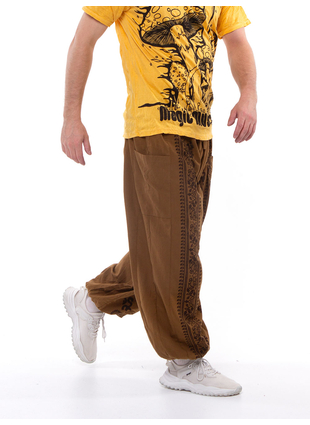 Брюки Иероглиф легкие масала