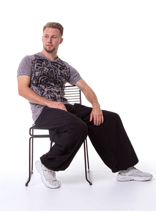 Брюки Big tree однотонные черные