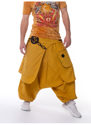 Шаровары Trance однотонные карамель+черный