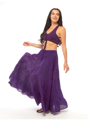 Юбка Солнце-клеш лиловый