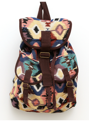 Рюкзак Баскур ромбы бежевый