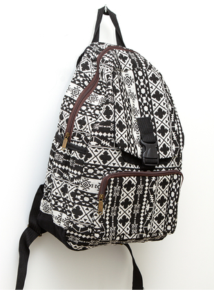 Рюкзак Lombok черно-белый