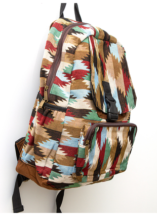 Рюкзак Lombok ромбы кофейный