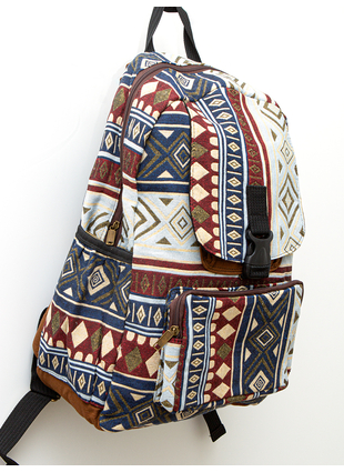 Рюкзак Lombok бордовый+белый