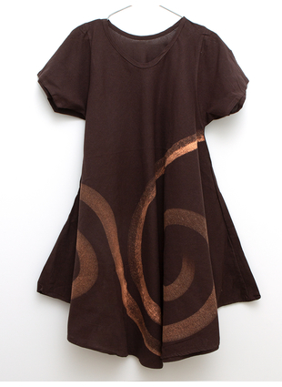 Платье Big Tree коричневое