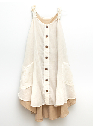 Платье Семь пуговиц белое