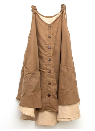 Платье Семь пуговиц коричневое