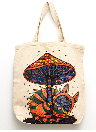 Холщовая сумка Чеширский кот