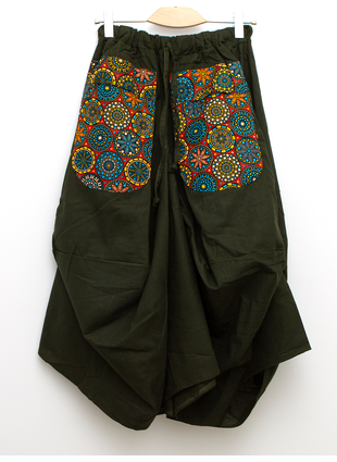 Юбка Trance зеленая круги