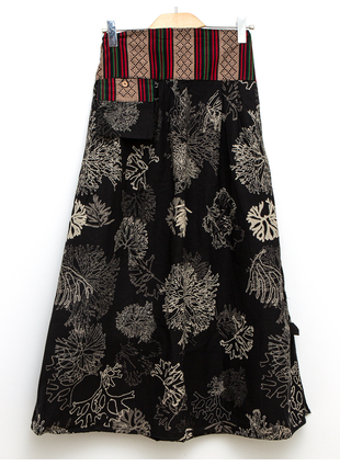 Длинная юбка Куст чб